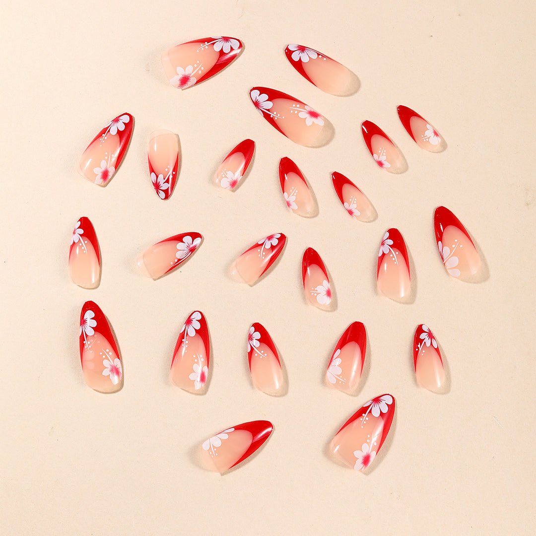 Elegante Künstlerische Stiletto Nagelkunst Set Karnz