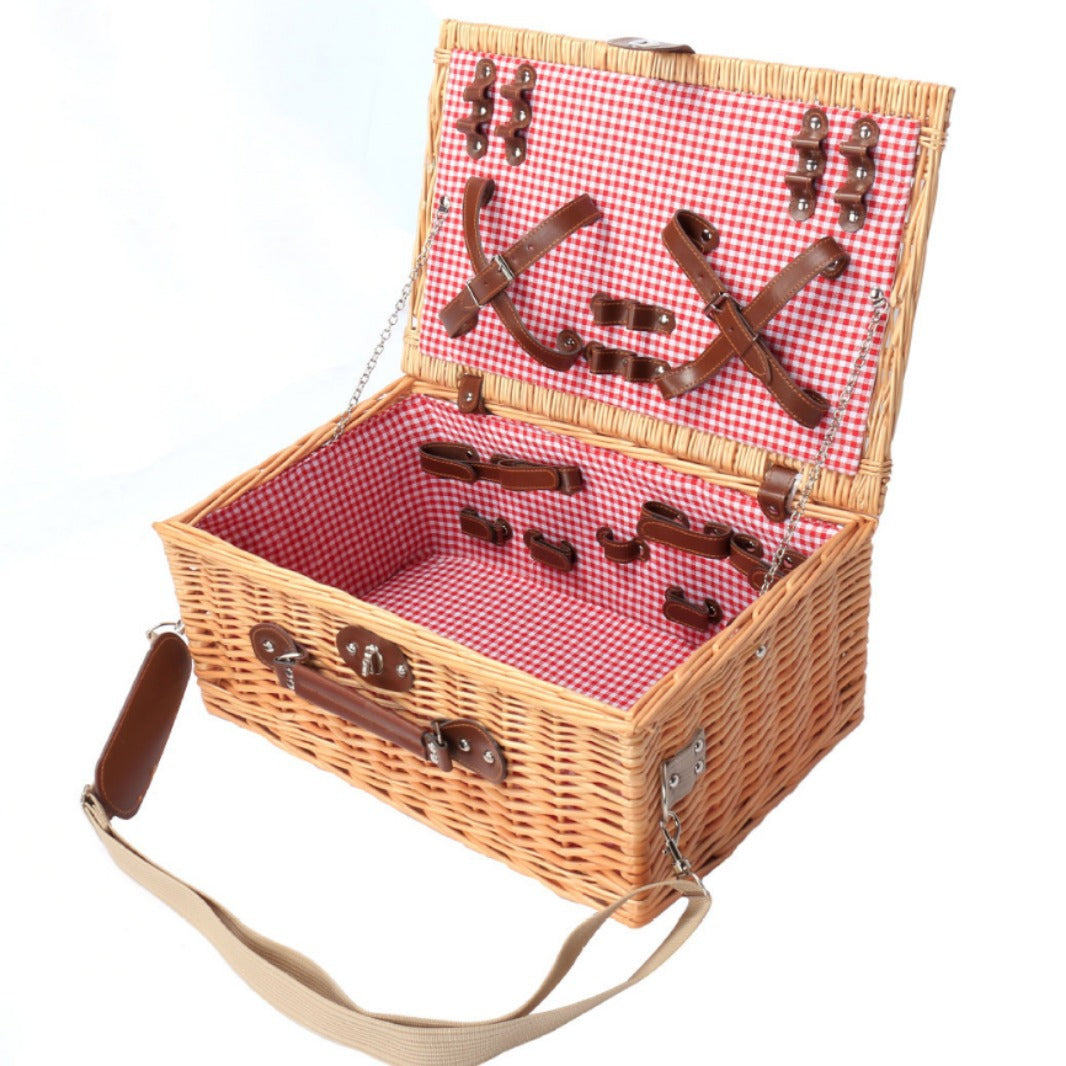 Damen Picknickkorb mit elegantem Geschirrset Karnz