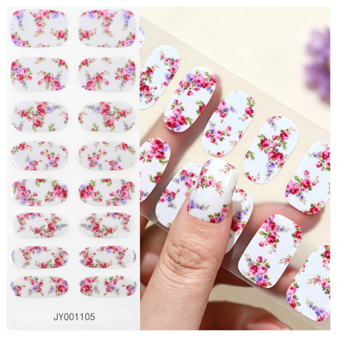 Blumendesign-Nagelwraps