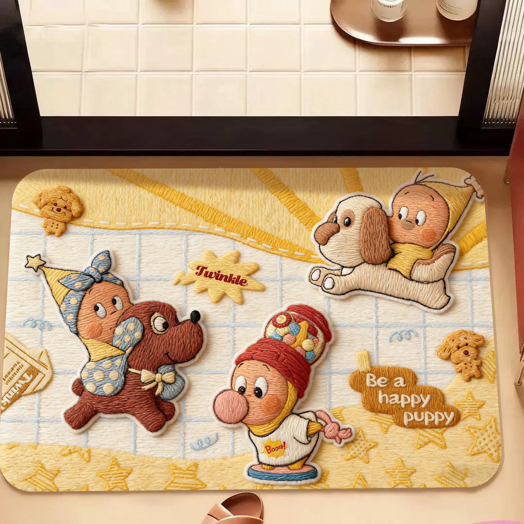 Cartoon-Themen Memory Foam Badezimmermatte