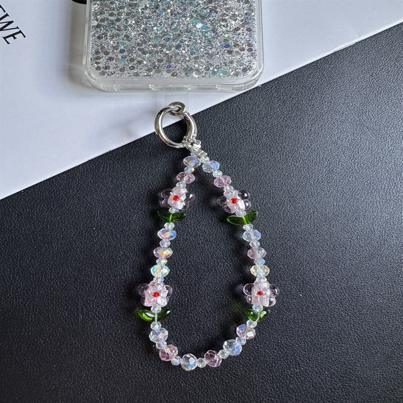 Floral Perlen Schlüsselanhänger Kette Karnz