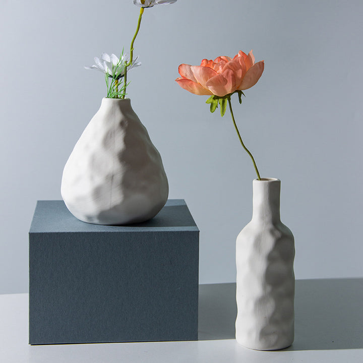Künstlerische teksturierte Keramikflasche Vase