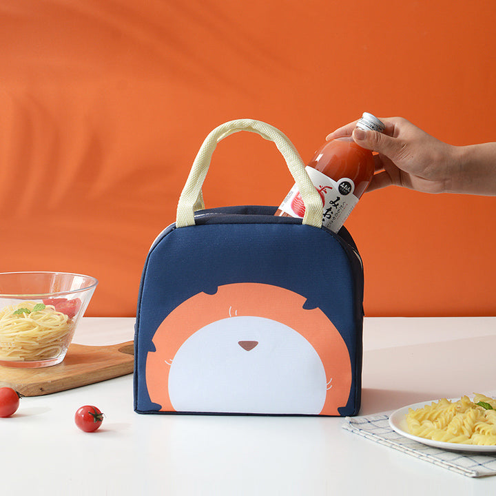 Spaßiger Pinguin-Themen Isolierte Lunchbox