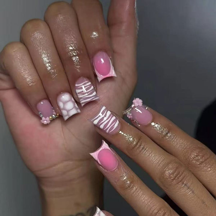 Dekorative Künstlerische Press-On Nagelset