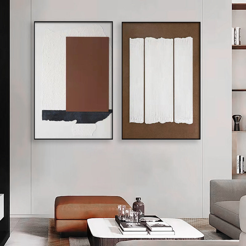 Moderne abstrakte strukturierte Leinwand Wandkunst