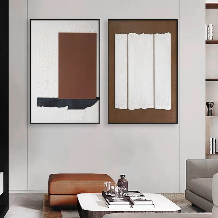 Moderne abstrakte strukturierte Leinwand Wandkunst