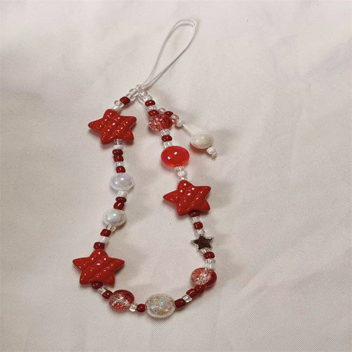 Dekorativer Stern Perlen Charm Lanyard Karnz