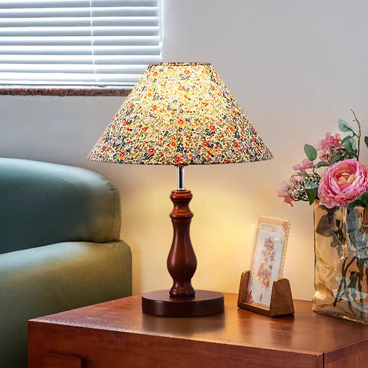Künstlerische florale Tischlampe