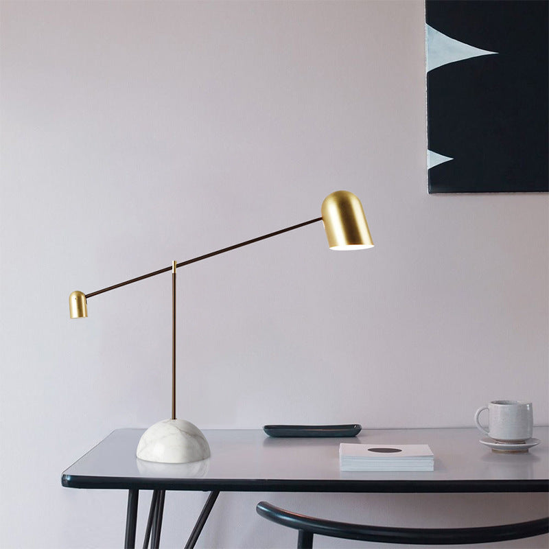 Einstellbare Arm Stehlampe mit Marmorbasis