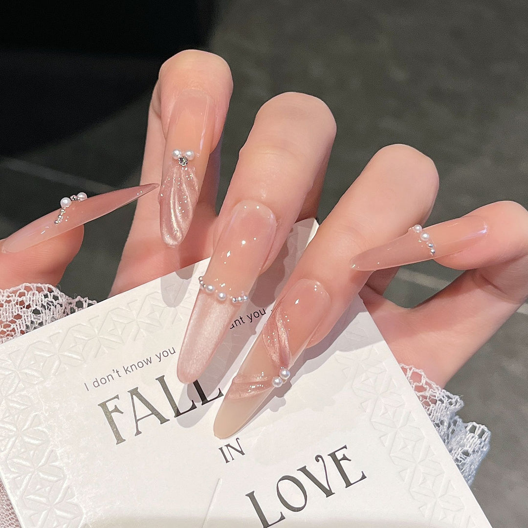 Elegante 3D dekorative Aufklebe-Nagelverlängerungen Karnz