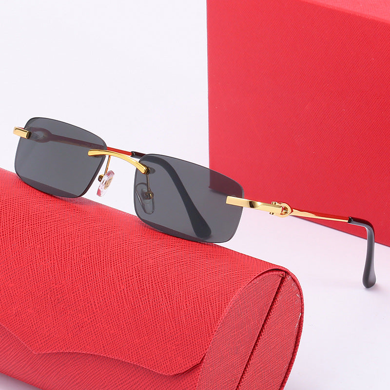Damen elegante Halbrahmenbrille mit komfortablen Nasenpads Karnz