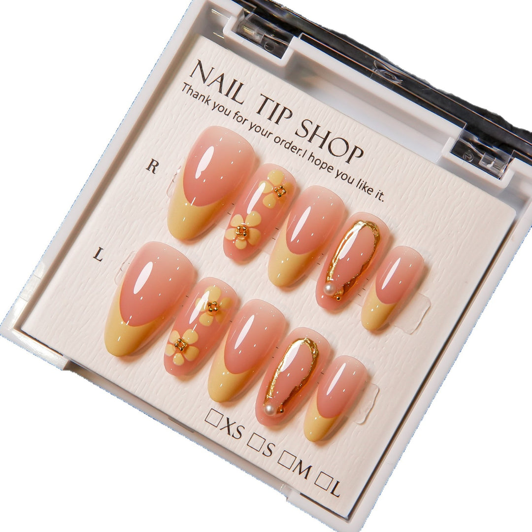 Blumen Dekorative Press-On Nagelset