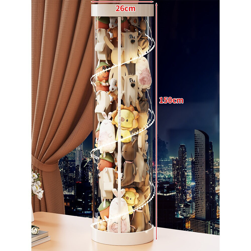 Hohe klare Acryl-Plüschspielzeug-Display-Turm-Organizer