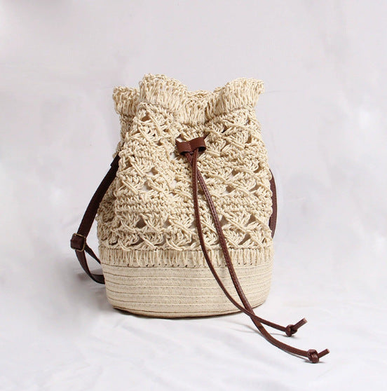 Damen Elegante Handgepaßte Makramee-Tasche Karnz