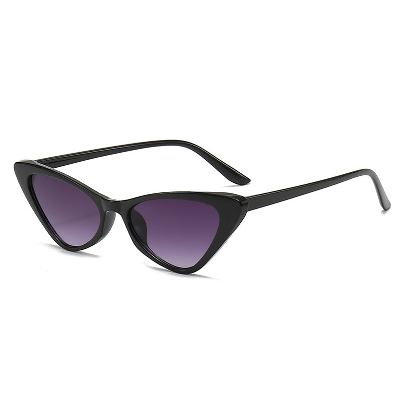 Damen stilvolle Cat-Eye Sonnenbrille mit glänzendem Kunststoffrahmen Karnz