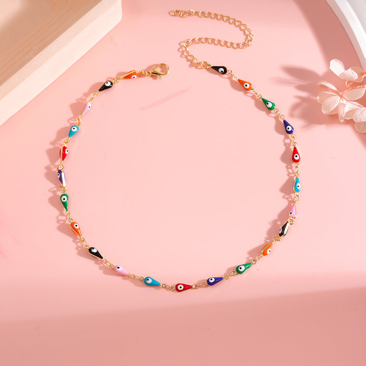 Farbenfrohe böse Augen Charm Fußkette Karnz 1788164324