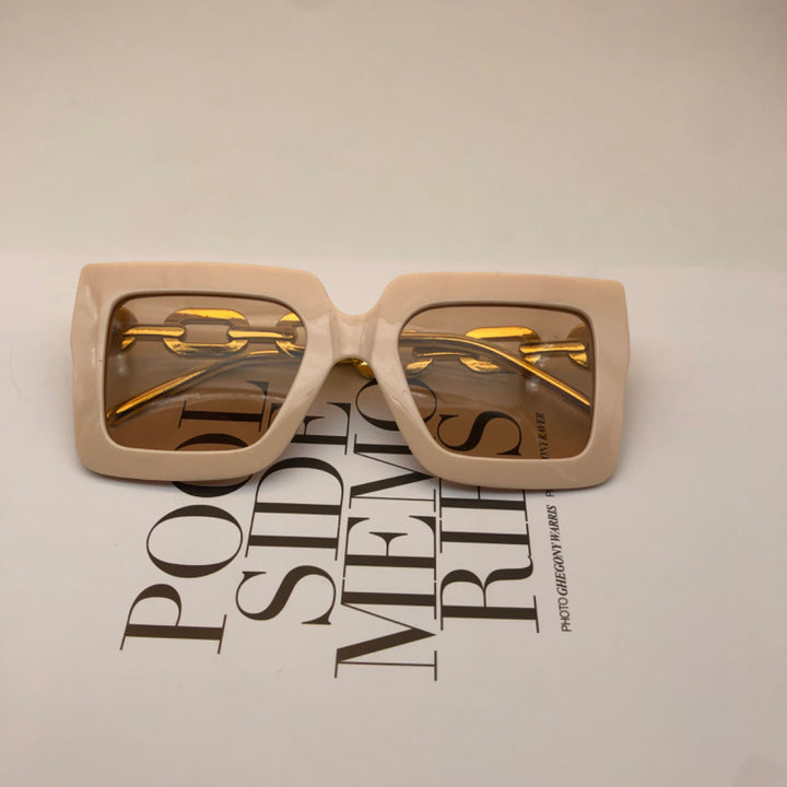 Retro Quadrat Rahmen Sonnenbrille Karnz