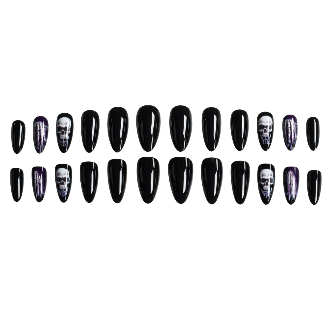 Halloween-Themen Skelett Nagelkunst