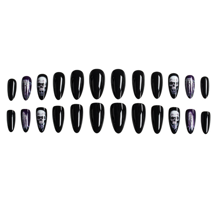 Halloween-Themen Skelett Nagelkunst