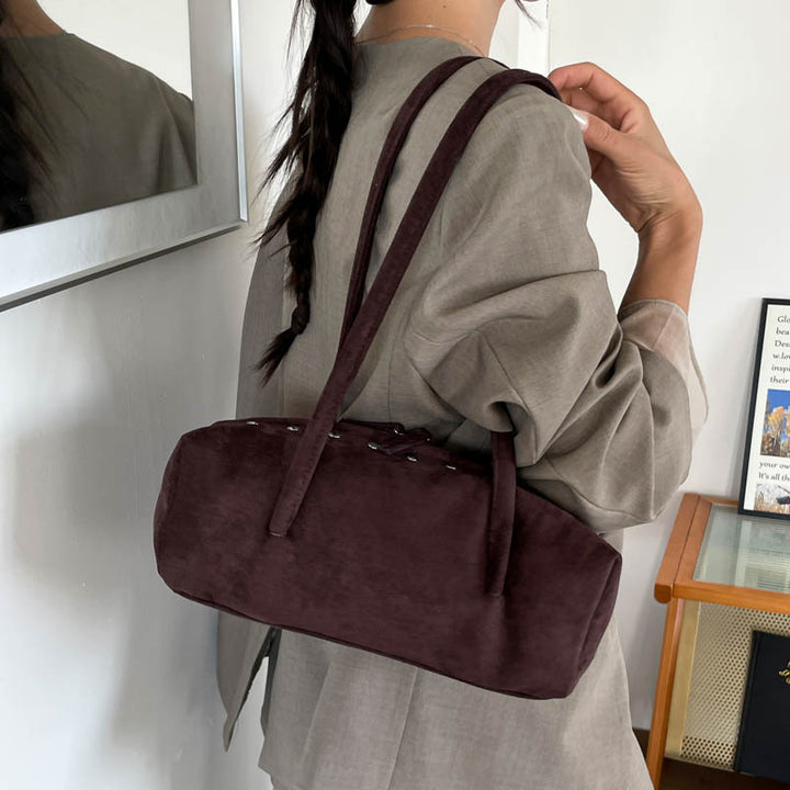 Elegante Wildleder-Handtasche