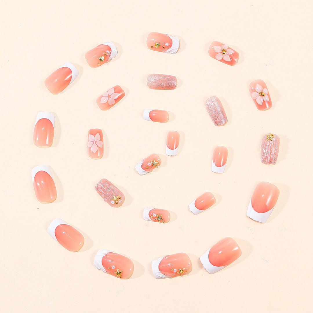 Künstlerische Blumen Acryl Nail Art Karnz