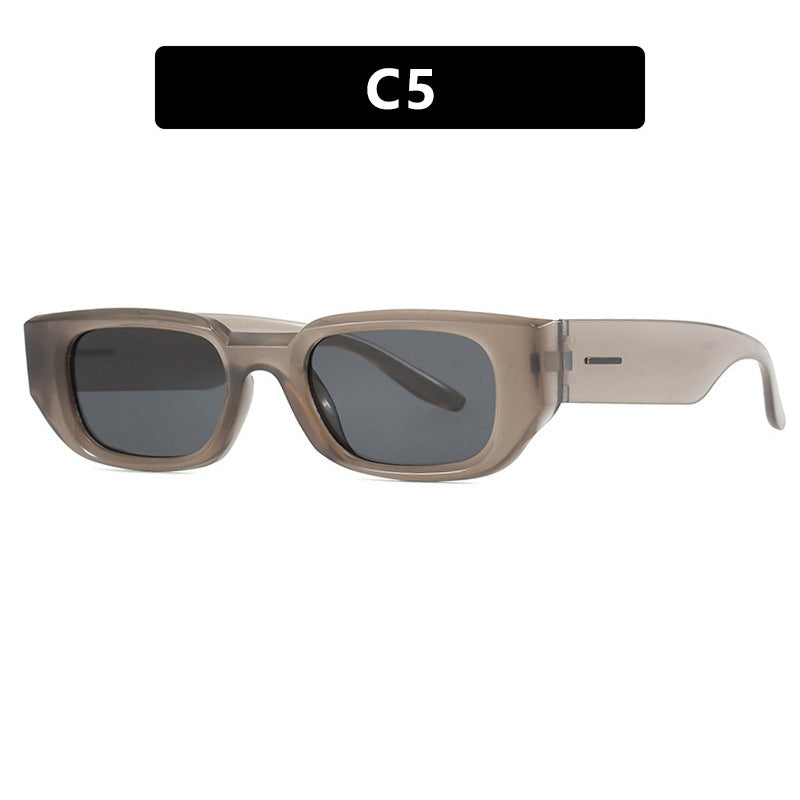 Damen modische Sonnenbrille mit innovativem, transparentem Rahmen und polarisierten Gläsern Karnz