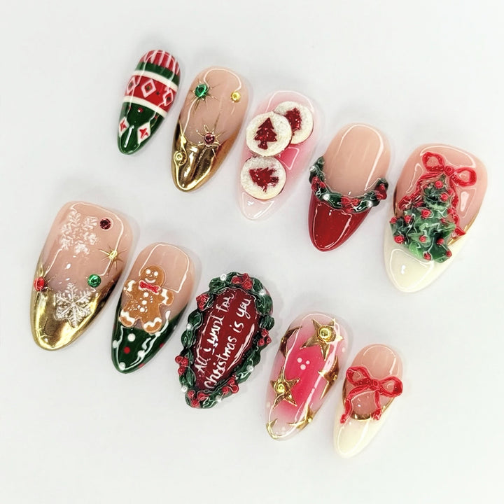 Festliche Nagelkunstset Karnz