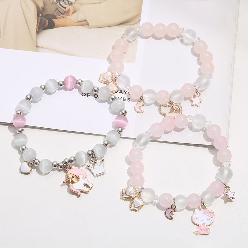 Schmetterling Charm Perlenarmband Karnz