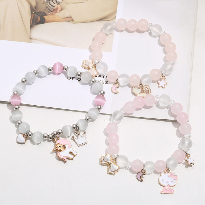 Schmetterling Charm Perlenarmband Karnz