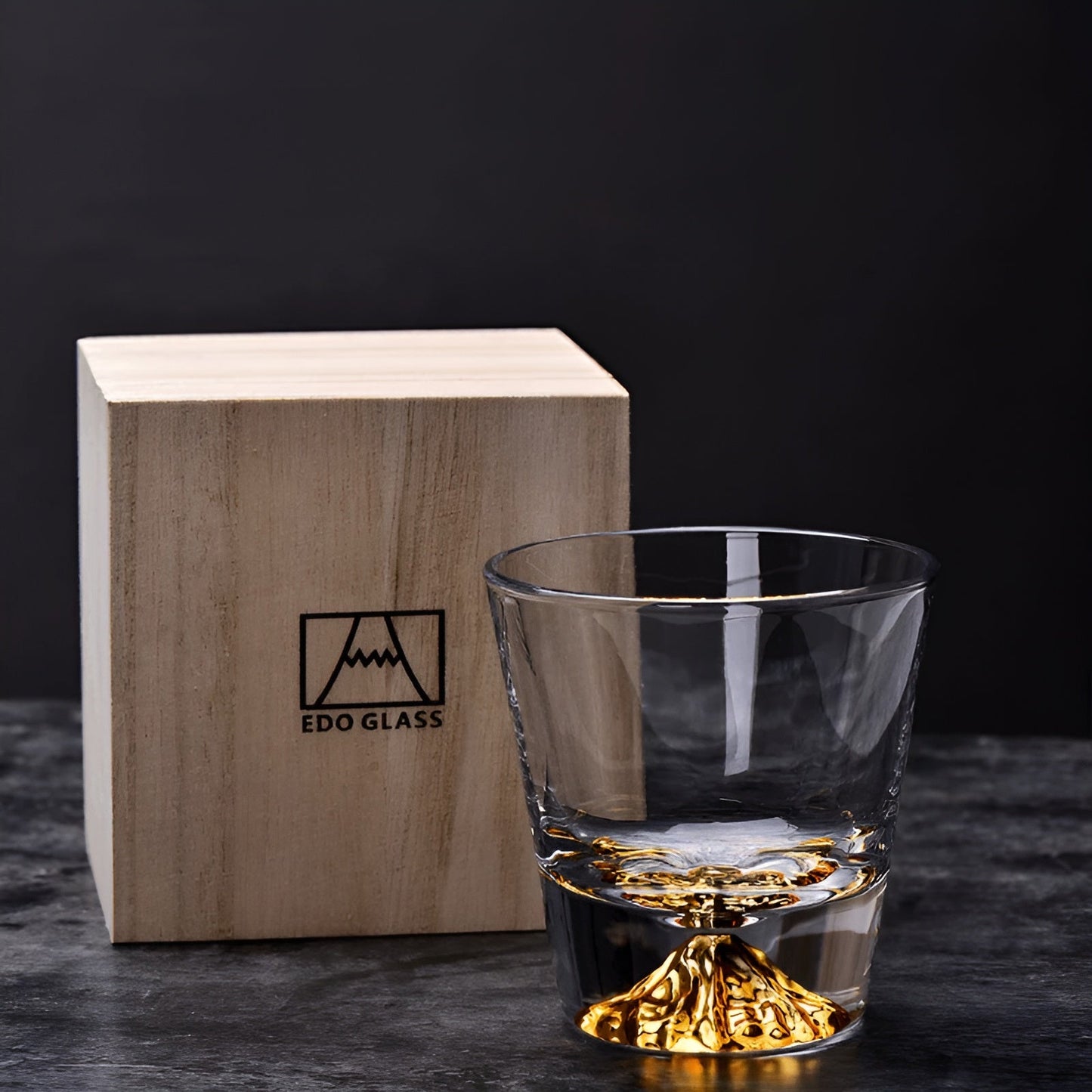 Whiskeygläser mit Mount Fuji Design – Elegantes Set für Kenner | Karnz