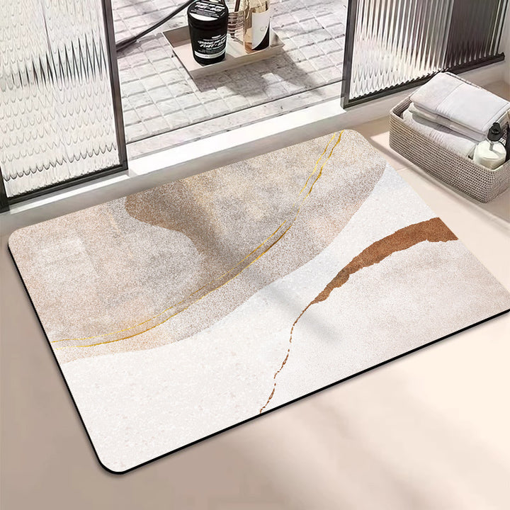 Modern abstraktes Blattdesign Teppich Karnz
