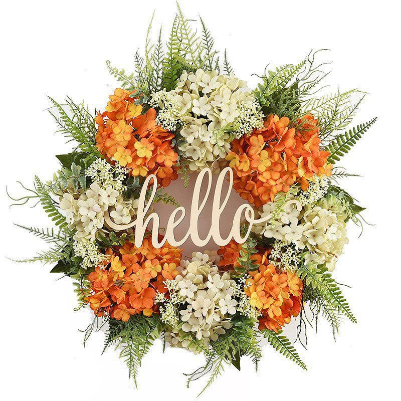 Blumiger Willkommenskranz