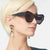 Damen trendy Cat-Eye Sonnenbrille mit elegantem Rahmen und UV-Schutz Karnz