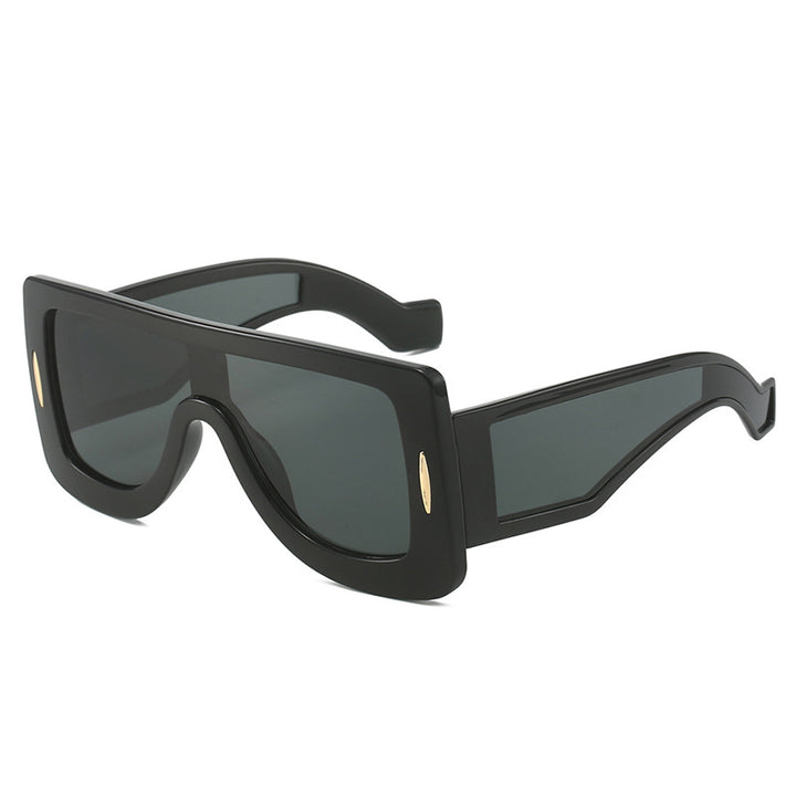 Damen futuristische Oversized Sonnenbrille Karnz