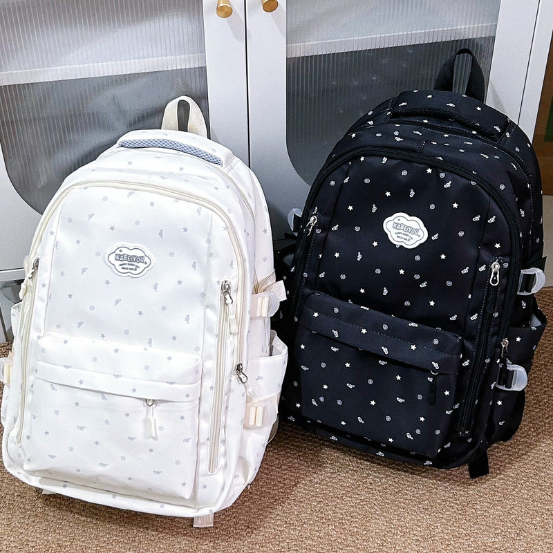 Lässiger Sternen-Print-Rucksack Karnz