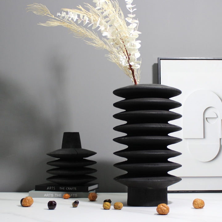 Texturierte Keramische Dekorative Vase