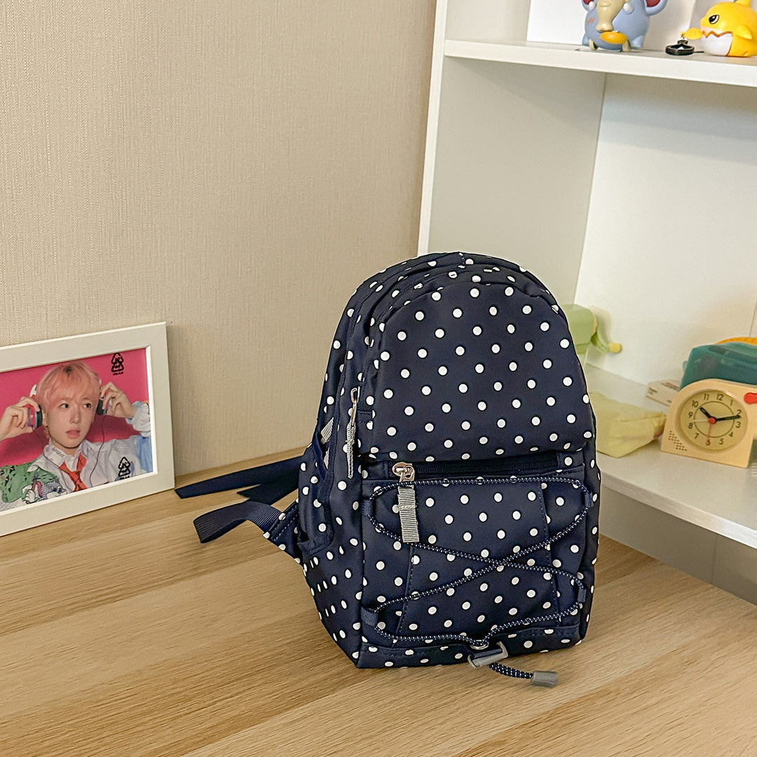Stylischer Polka-Dots-Rucksack Karnz