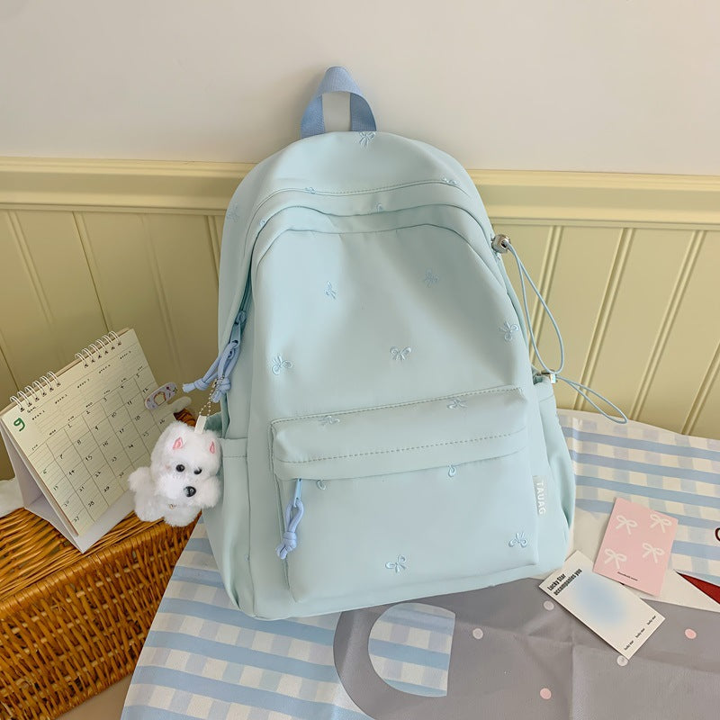 Floral Bestickter Alltagsrucksack Karnz