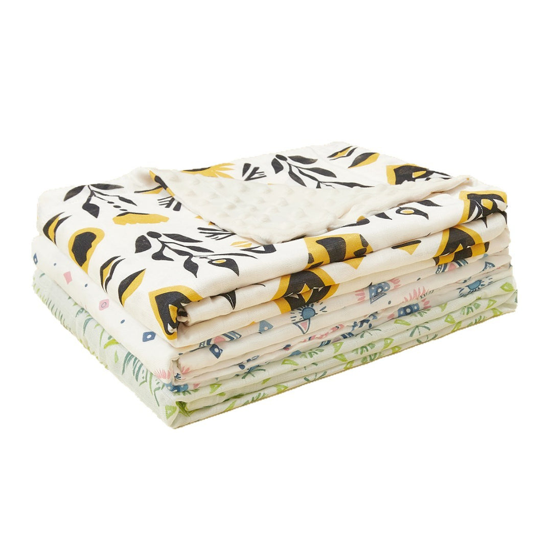 Weiche Baumwoll-Musselin Babydecke Karnz