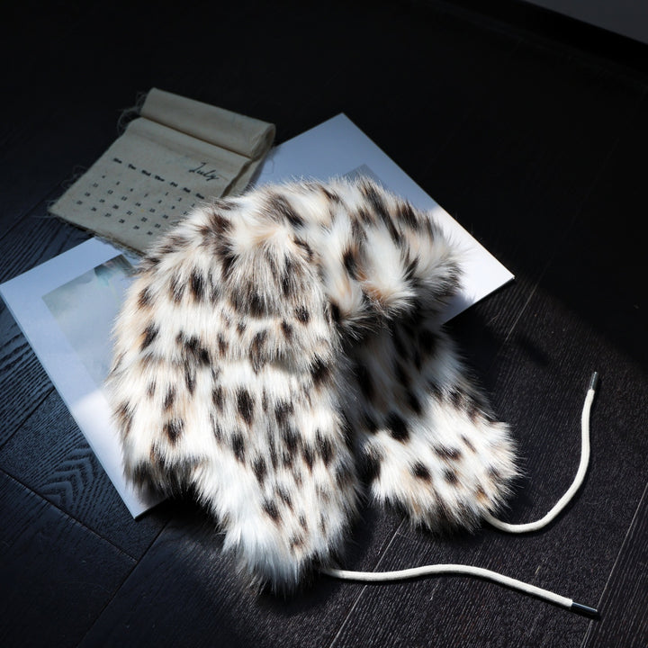 Faux Fur Kapuze Schal
