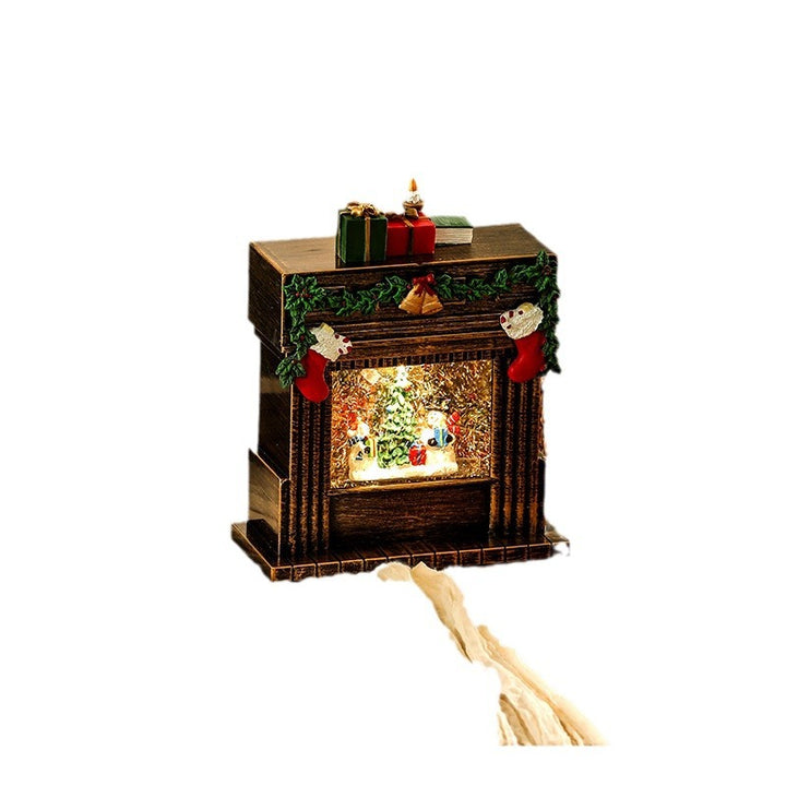 Dekorative Weihnachtsromantik Kaminfigur Karnz
