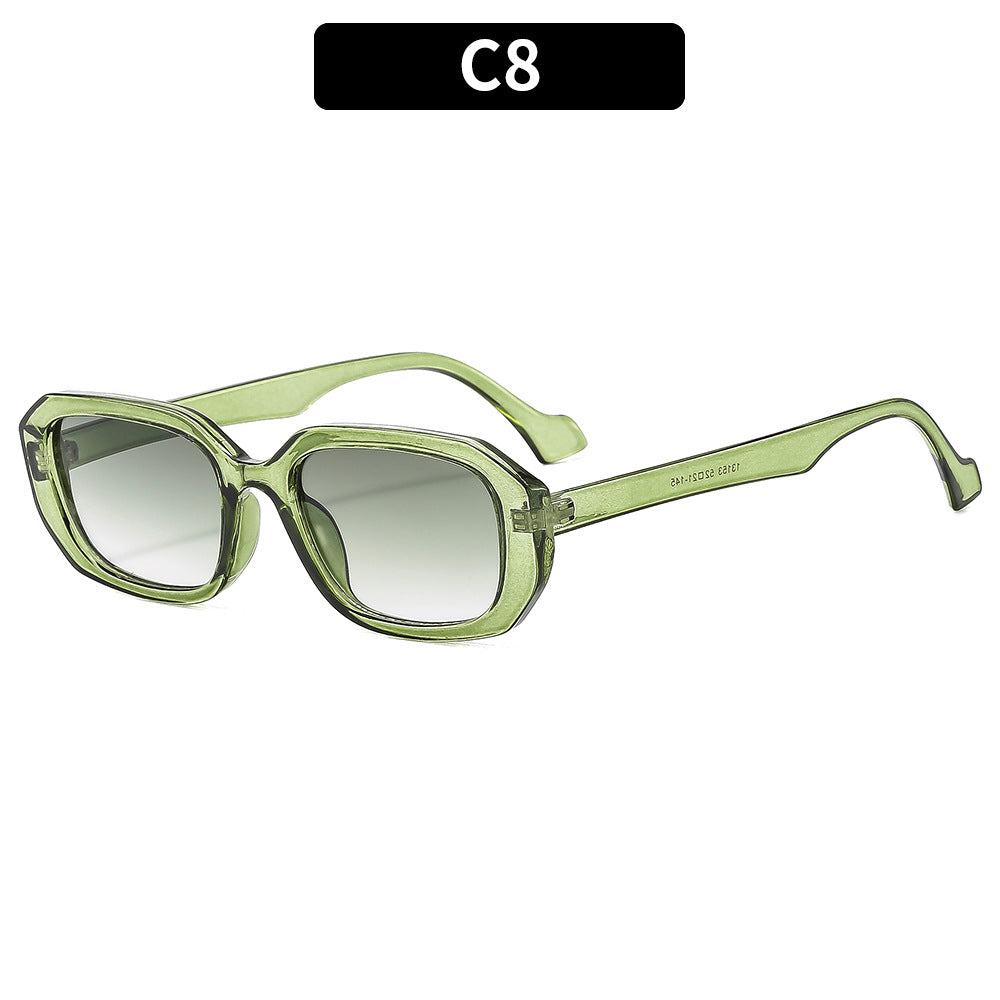 Schicke rechteckige Sonnenbrille