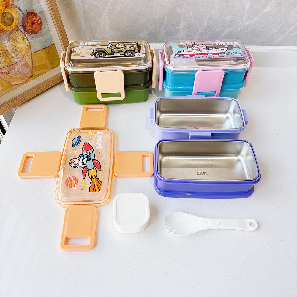 Raumfahrt-Themen Multi-Abteil Bento Lunchbox