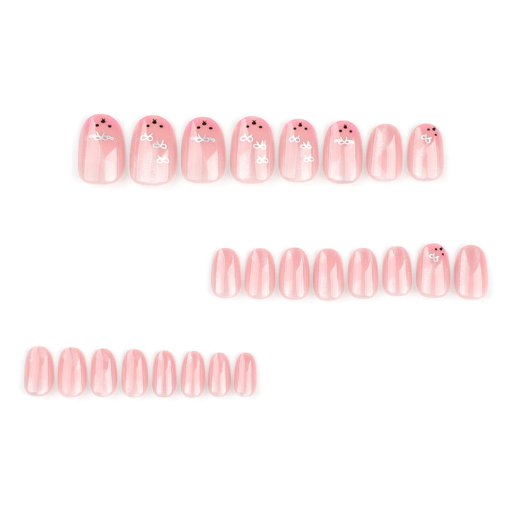 Künstliche Nagelkunst mit verspieltem Hasen-Design Karnz