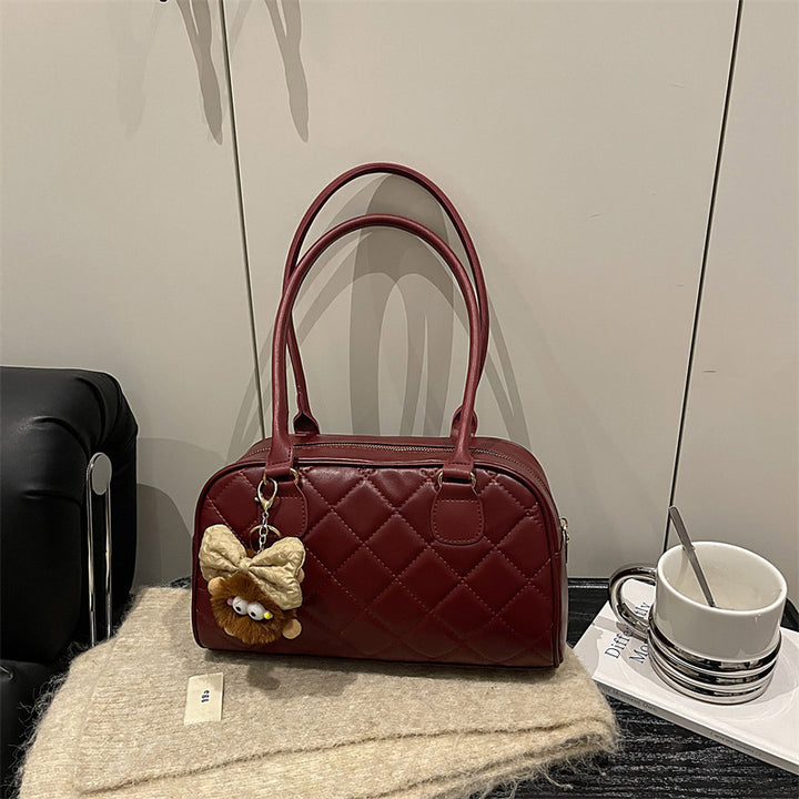 Gepolsterte Kunstleder-Handtasche Karnz