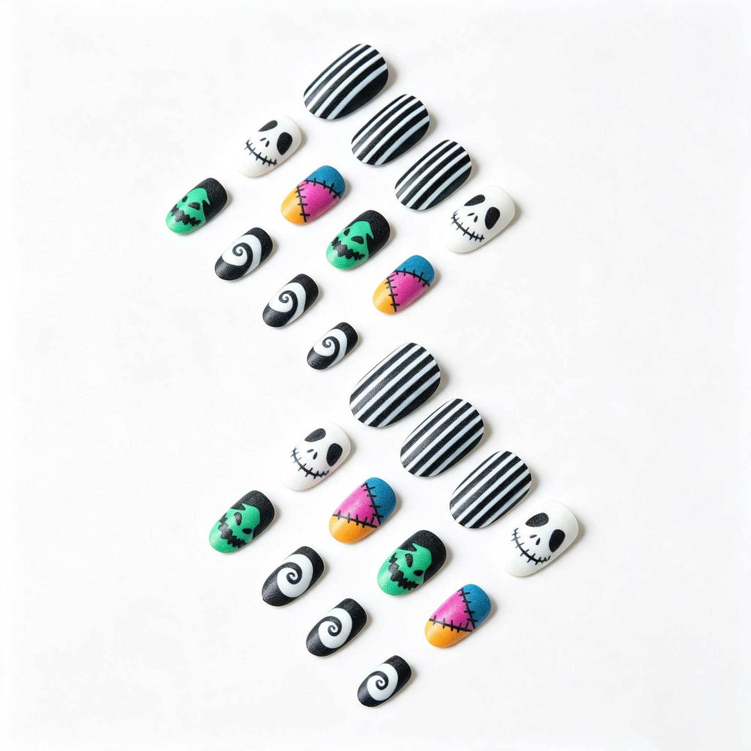 Kreatives Halloween-Nagelkunst-Design-Set