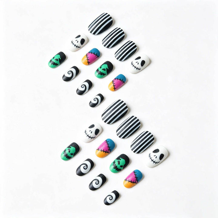 Kreatives Halloween-Nagelkunst-Design-Set