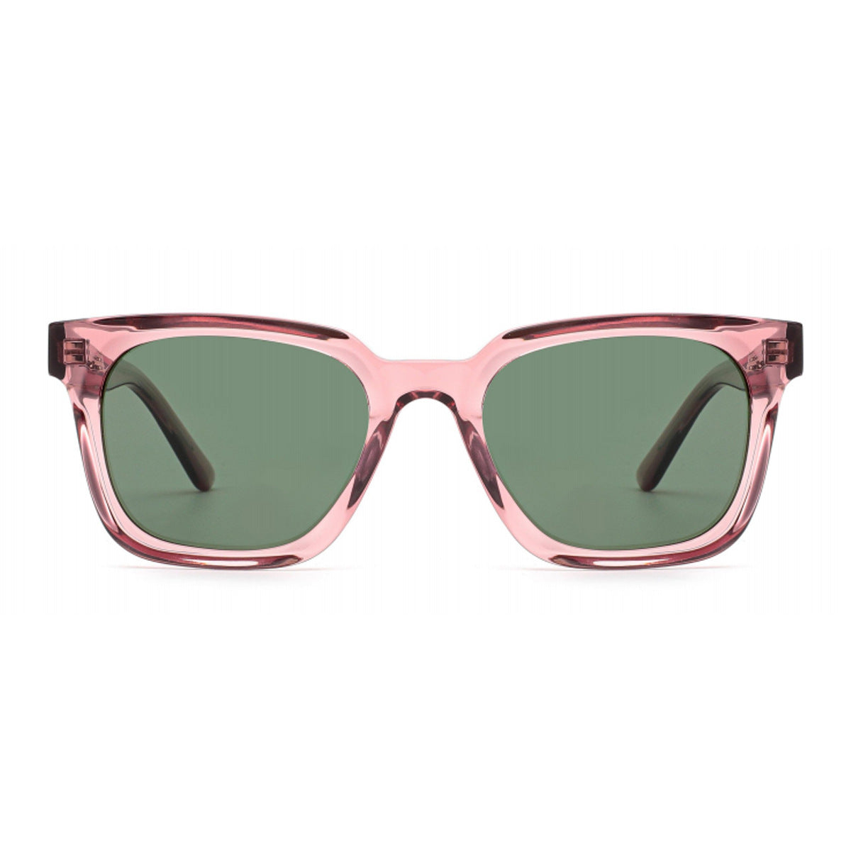 Damen stilvolle Sonnenbrille mit breitem, rechteckigem Rahmen und UV-Schutz Karnz