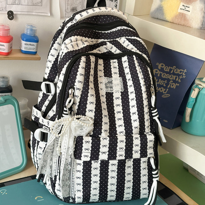 Stylische, mit Schleife verzierte, lässige Rucksack