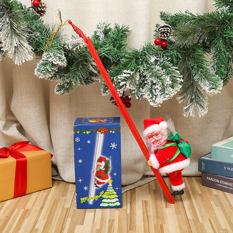 Lustige Weihnachtsmann Deko Figur Karnz